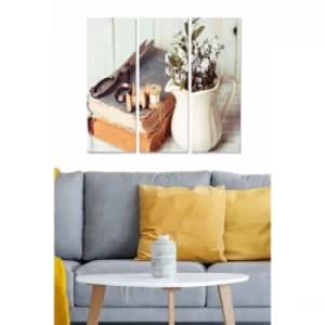 MDF366887498 Multicolor Decorative MDF Painting (3 Pieces)