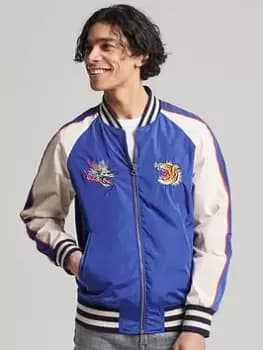 Superdry Vintage Suikajan Jacket, Blue, Size L, Men
