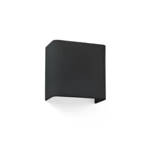 Cotton Black Square Wall Light 200x 205x 108, E27