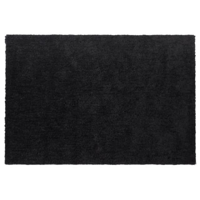 Beliani Shaggygy Rug Demre Black 140 X 200 Cm