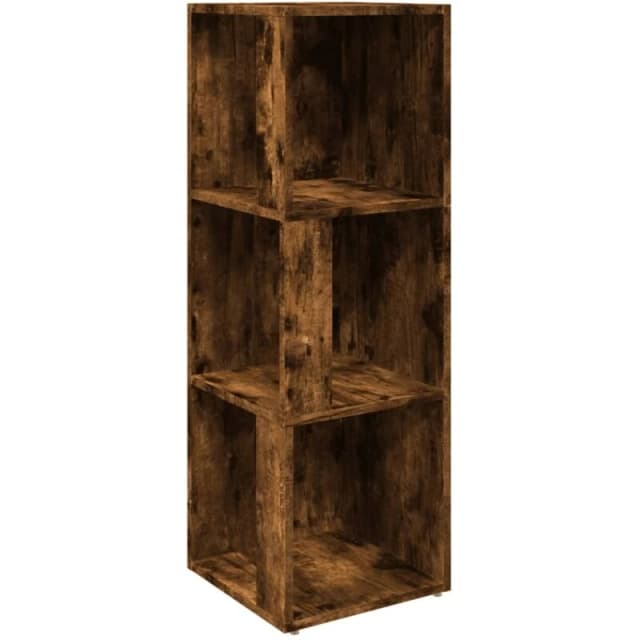 Vidaxl Corner Cabinet Smoked Oak 33X33X100 Cm Engineered Wood, Brown 825828