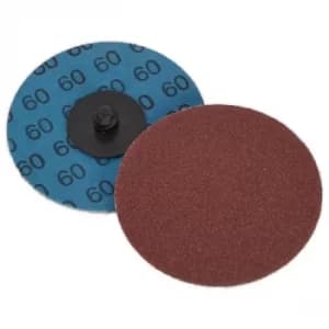 Sealey PTCQC7560 Quick Change Sanding Disc Ø75mm 60Grit Pack of 10