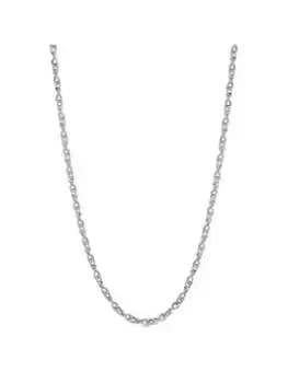 Simply Silver Sterling Silver 925 Infinity Chain Necklace , Silver, Women