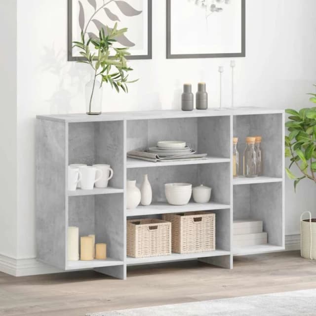 VIDAXL Sideboard Concrete Grey 120x30x75cm Engineered Wood Vidaxl 8720286835128