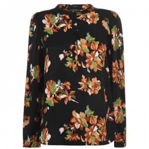 SET Floral Blouse - BlackYellow0992