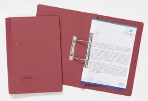 Guildhall Sprial File Foolscap 285gsm Red PK25