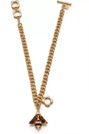 Ladies Orla Kiely Gold Plated Bee Necklace N4059