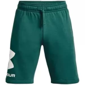 Under Armour Rival Big Logo Fleece Shorts Mens - Green