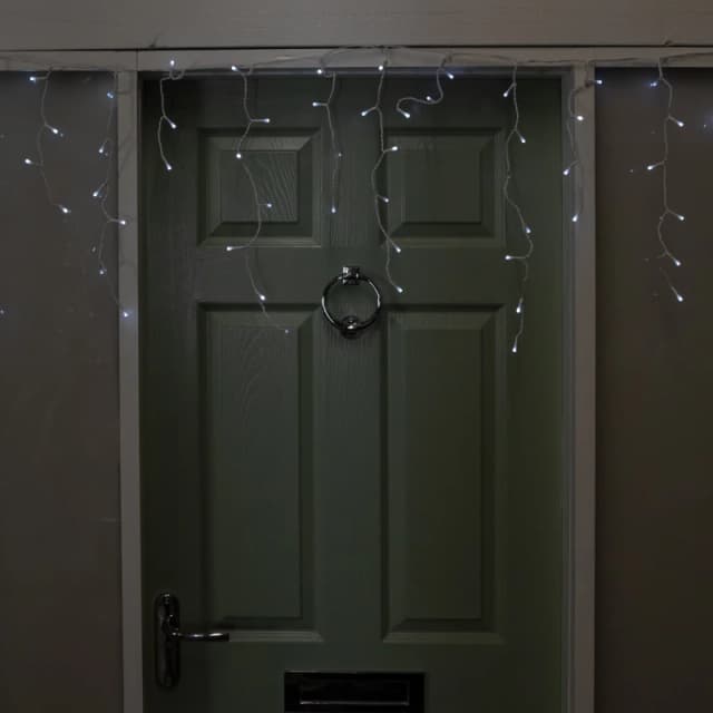 25m 1000 LED Frosted IcicleBrights Christmas String Lights in White