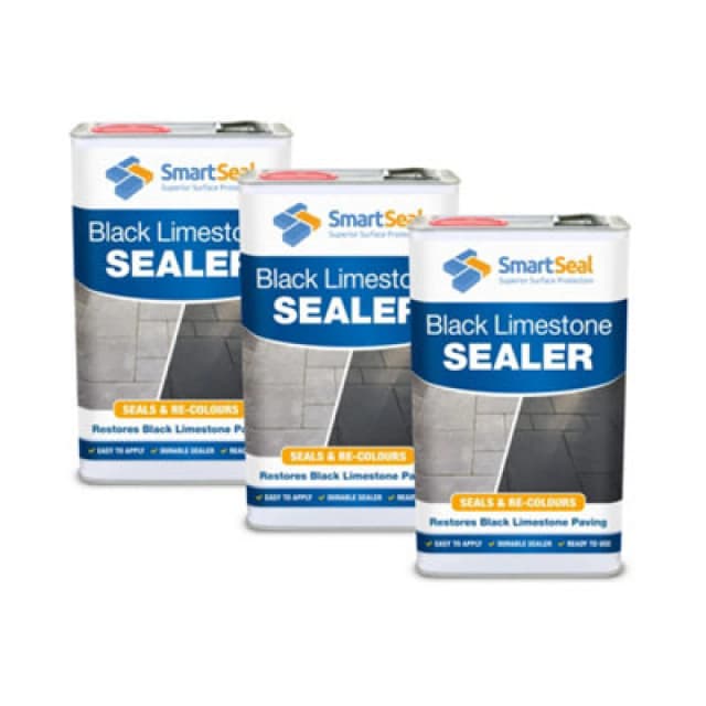 Smartseal Limestone Sealer Black, Limestone & Slate Sealer, 3 X 5L, Black 5.061E+12