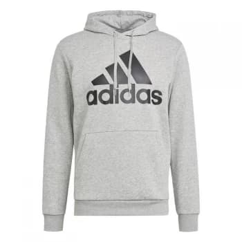 adidas Essentials Fleece Big Logo Hoodie Mens - Medium Grey Heather / Black