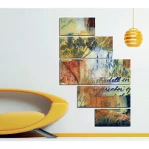 ST041 Multicolor Decorative MDF Painting (5 Pieces)