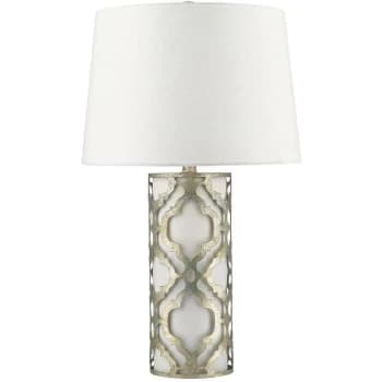 Arabella - 1 Light Table Lamp Silver, E27 - Elstead