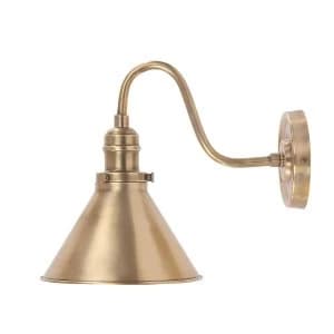 1 Light Indoor Wall Light Aged Brass, E27