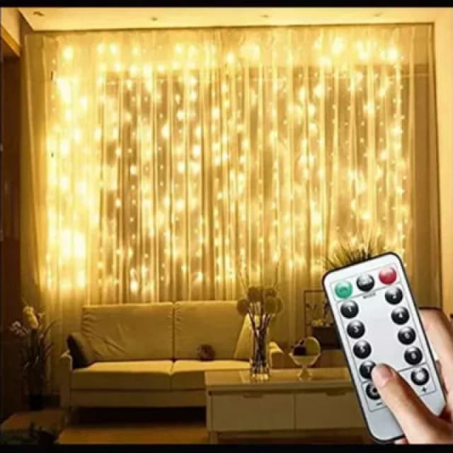 Kingavon Warm White 300 LED String Curtain Light - Usb
