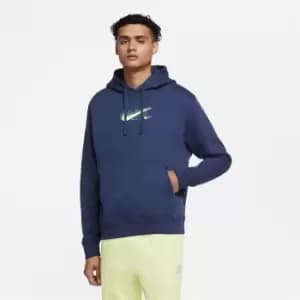 Nike Sportswear Mens Pullover Hoodie - Blue