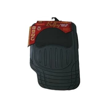 Belfry Luxury Car Mats - Carpet & PVC - Grey - 4 Piece - 6345 - Maypole