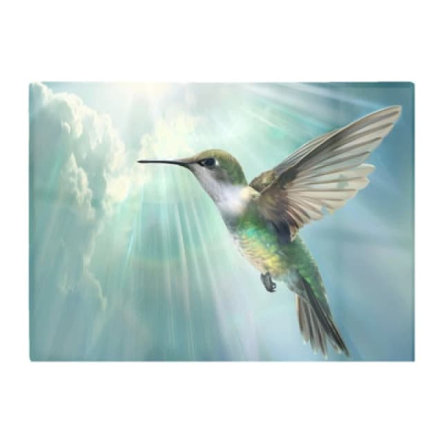 Warren Reed Designer Hummingbird In A Beautiful Sky Chopping Board