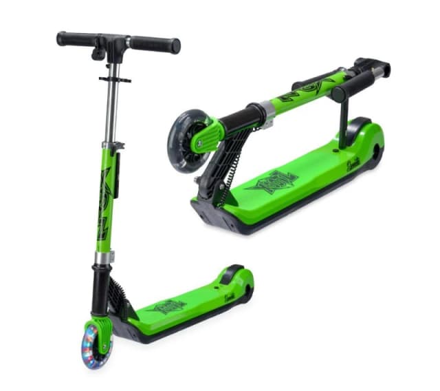 XOOTZ Elements Electric Folding Kids Scooter - Green 5031470263942