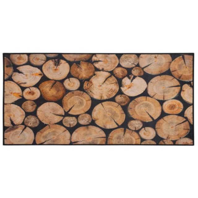 Beliani Rug Kardere Brown 80 X 150 Cm