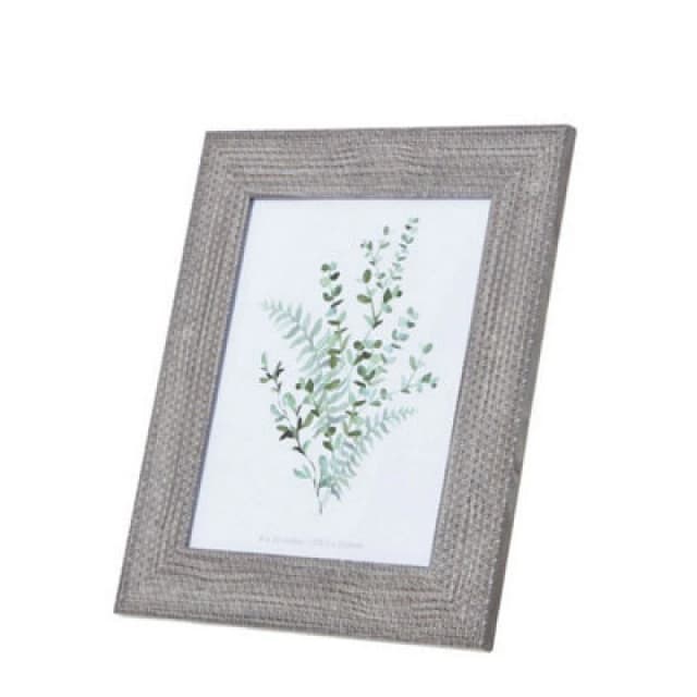 Hill Interiors Woven Photo Frame 8 X 10 - Wood - L1 X W29 X H34cm - Grey