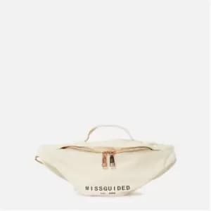 Missguided Branded Cross Body Bag - Cream