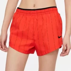 Nike Dri-FIT Tempo Luxe Icon Clash Running Shorts Womens - Red