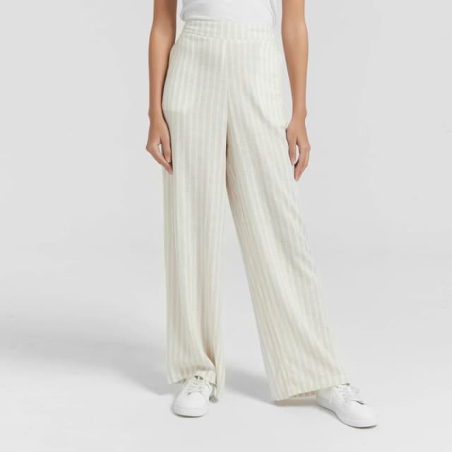 Be You Linen Wide Leg Trousers - Beige Beige 8