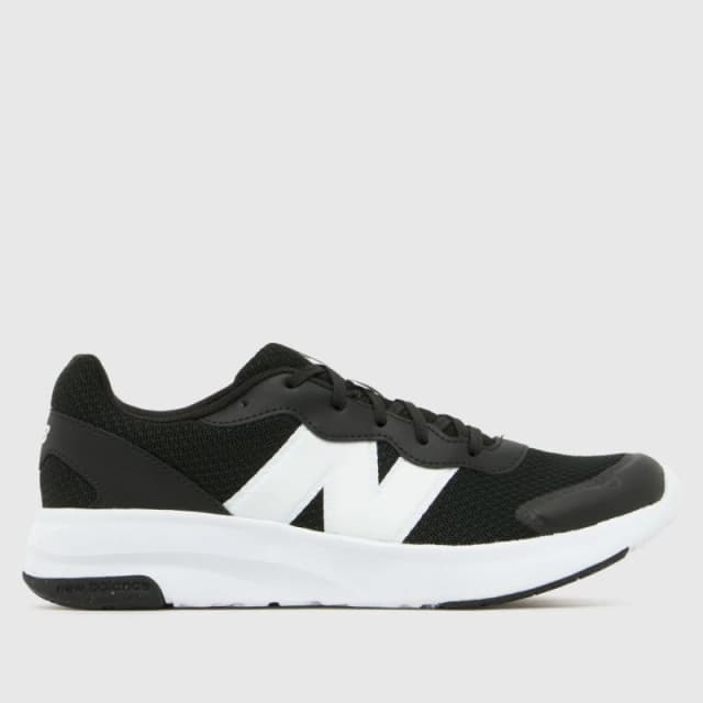 New Balance Black & White 578 Youth Trainers Black & White UK 4 (EU 37)