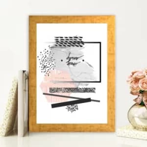 AC458206711 Multicolor Decorative Framed MDF Painting