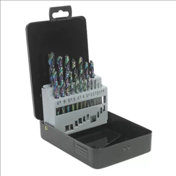 Genuine SEALEY S0868 HSS Drill Bit Set 19pc Edge Ground Metric DIN 338