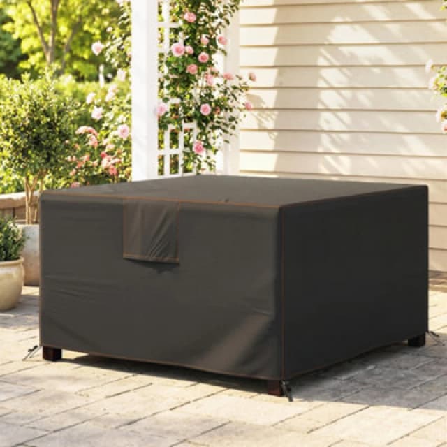 Outsunny Garden Furniture Cover, 420D Waterproof, 125 X 125 X 74 Cm, Black