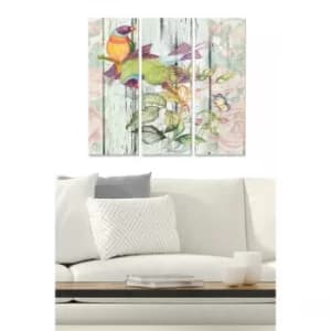MDF151728440 Multicolor Decorative MDF Painting (3 Pieces)