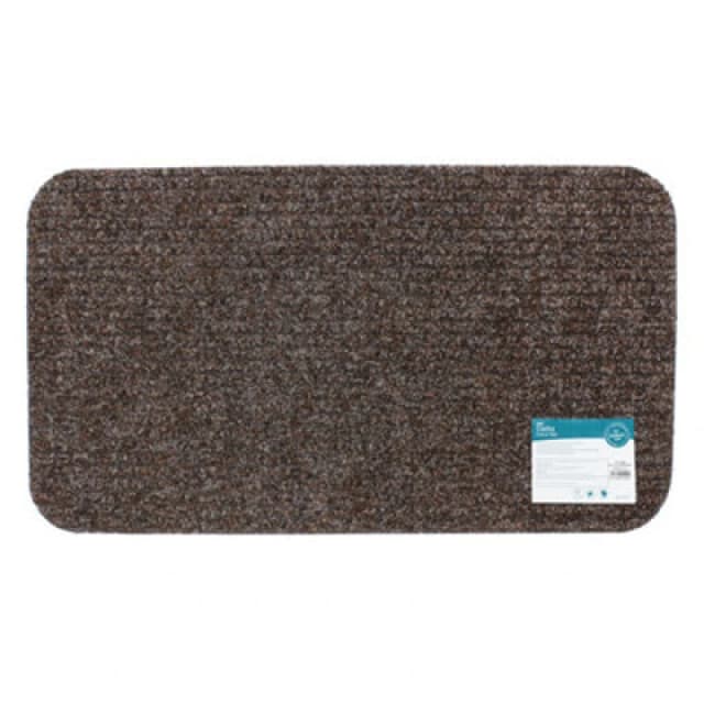 JVL Delta Scraper Door Mat, 40x70cm, Brown Brown