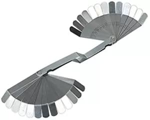 Genuine SEALEY S0515 Feeler Gauge 26 Blade Offset - Dual Marked