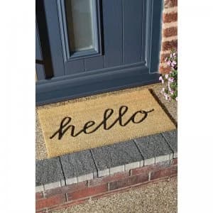 Astley Hello Embossed Coir Mat