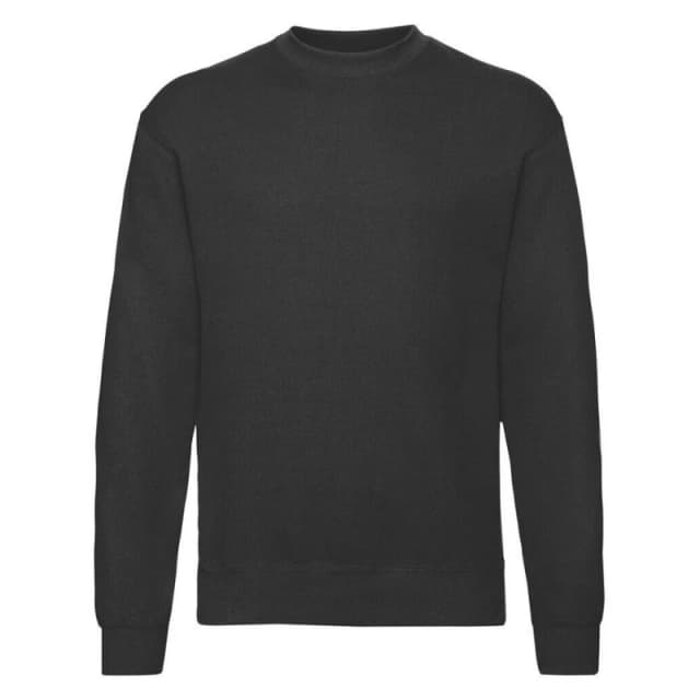 Fruit Of The Loom Fruit of the Loom Men Lightweight Drop Shoulder Sweatshirt in Black Size: Small Black S Male 5063470049462
