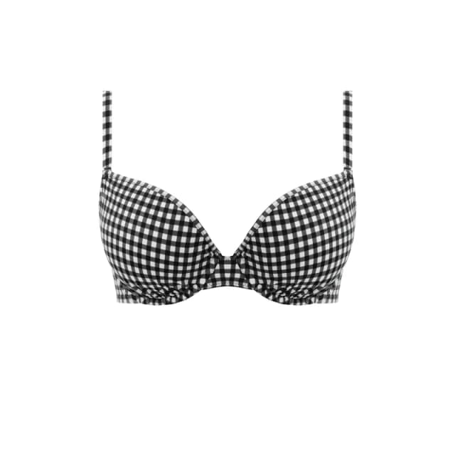 Freya Womens underwired molded swimsuit top Freya Check In Noir Female 100D