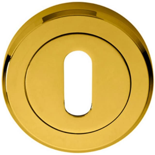 Loops 51mm Lock Profile Escutcheon Chamfered Edge Concealed Fix Stainless Brass Metallics unisex
