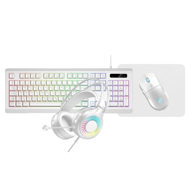 VIDA VIDA GAMER WHT 4IN1 USB KB MS HS KIT keyboard GAMER4IN1-WHT