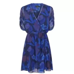 Ted Baker Juleah Ruched Sleeve Dress - Blue