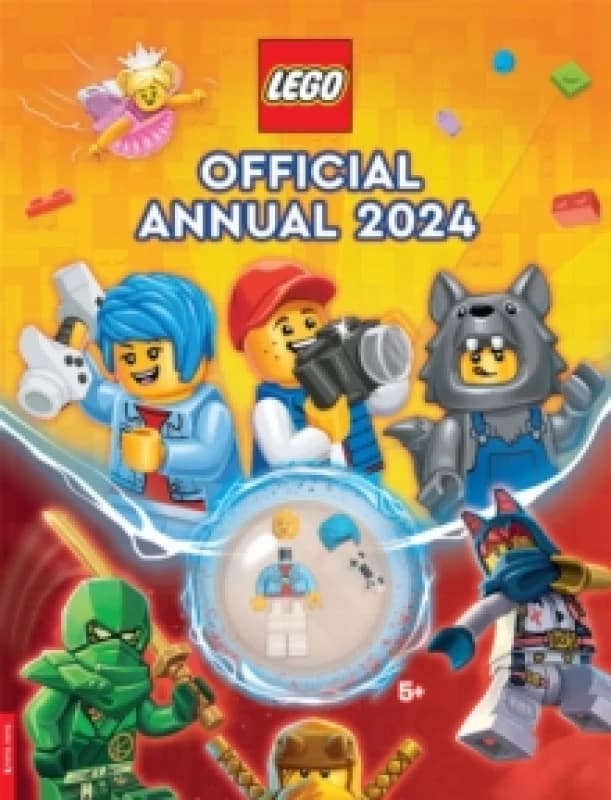 LEGO Books: Official Annual 2024 (with gamer LEGO minifigure) Hardback