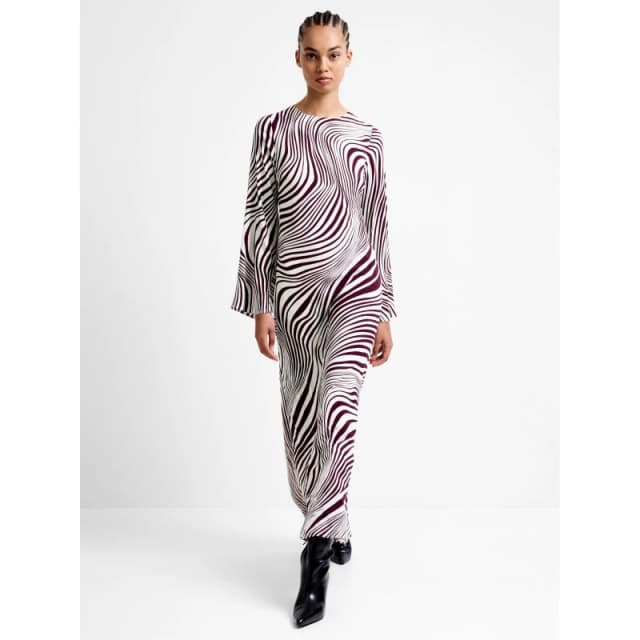 French Connection Womens FC Ziggy Long Maxi Dress White female 8 (XS)