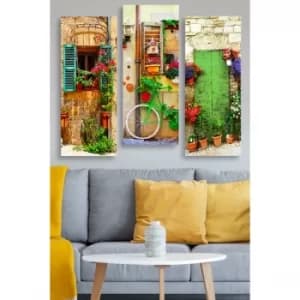 MDF0088 Multicolor Decorative MDF Painting (3 Pieces)