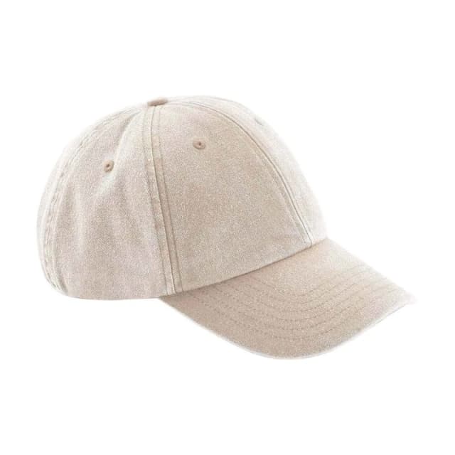 Beechfield Beechfield Men Vintage Low Profile Cap in Stone Stone One Size Male 5063527315960