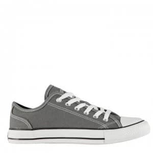 SoulCal Canvas Low Ladies Canvas Shoes - Charcoal