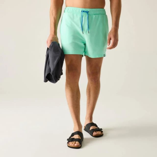 Regatta Mens Mawson Quick Drying Swim Short II in Aqua Size: Large Aqua Male L