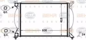 Radiator Heat Exchanger 8MK376766-264 by BEHR