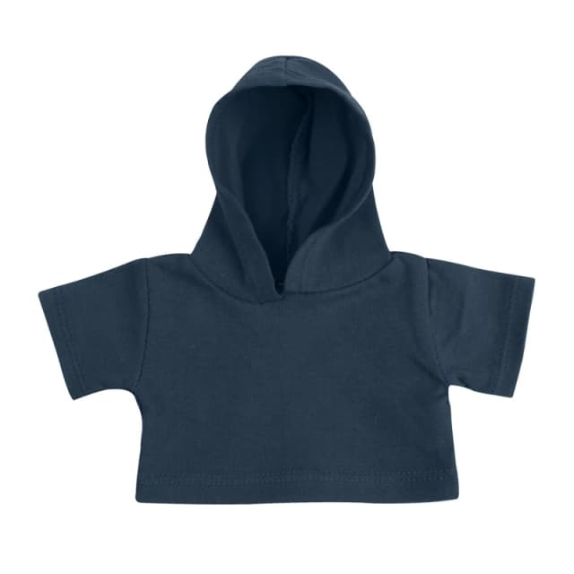 Mumbles Mens Hooded Teddy T-Shirt in Navy Size: Medium Navy Male M
