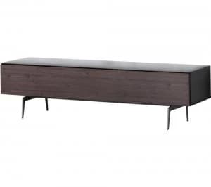 Connected Essentials STA360F 1650 mm TV Stand Black & Dark Walnut, Black